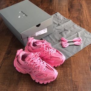 Balenciaga Pink Uni-Matte Track Sneaker 38